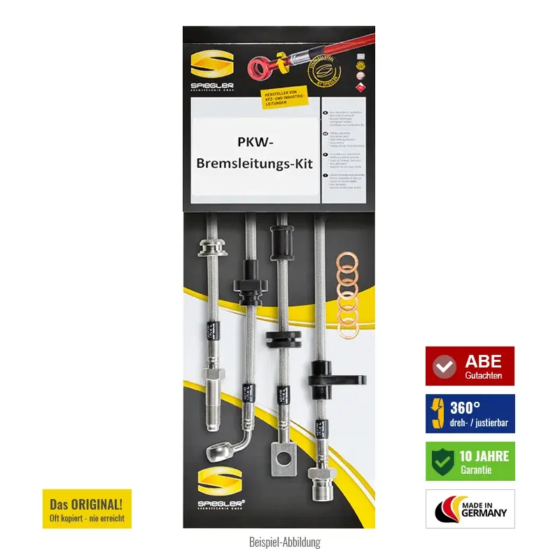Jetzt Kaufen Stahlflex-Bremsleitung für Toyota Hilux II Pick-up RN6_ 2.2 D 4WD 1983-1984