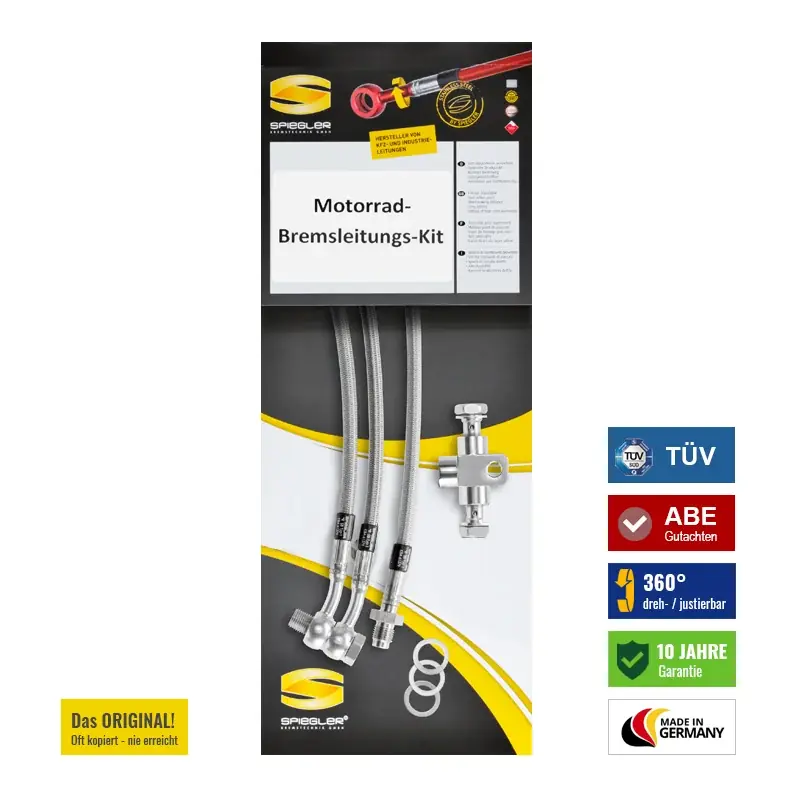 Stahlflex-Bremsleitung für YAMAHA GTS 1000 (4BH) 1992 – 1999 Bremse vorne Preis Gesenkt