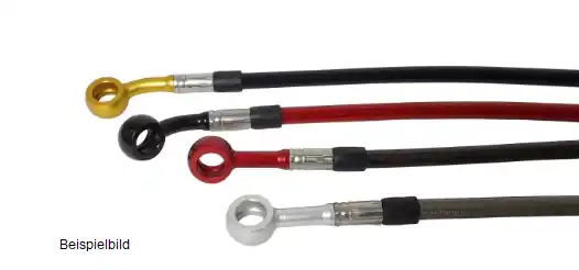 Meistverkauft ABM Stahlflexleitungen kit 2-tlg. Vorderrad weiß
