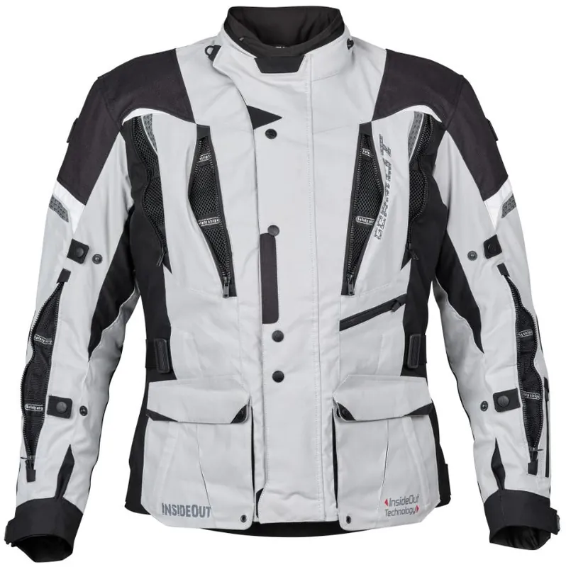 GERMOT MOTORRADJACKE INSIDE OUT HELLGRAU Sonderangebot