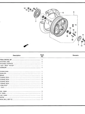 Sonderaktion Honda RADIALKUGELLAGER 6301U, ANF125 INNOVA