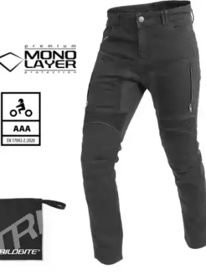Abverkauf Germot Trilobite Motorradjeans Parado Schwarz