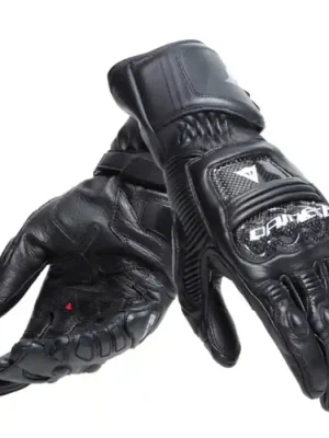 Dainese DRUID 4 Racing Motorrad Handschuhe Leder schwarz Knallerangebot