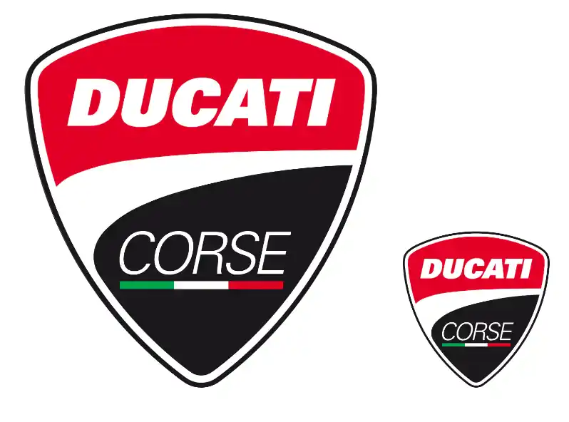 Markenware Ducati original Corse LOGOS AUFKLEBER
