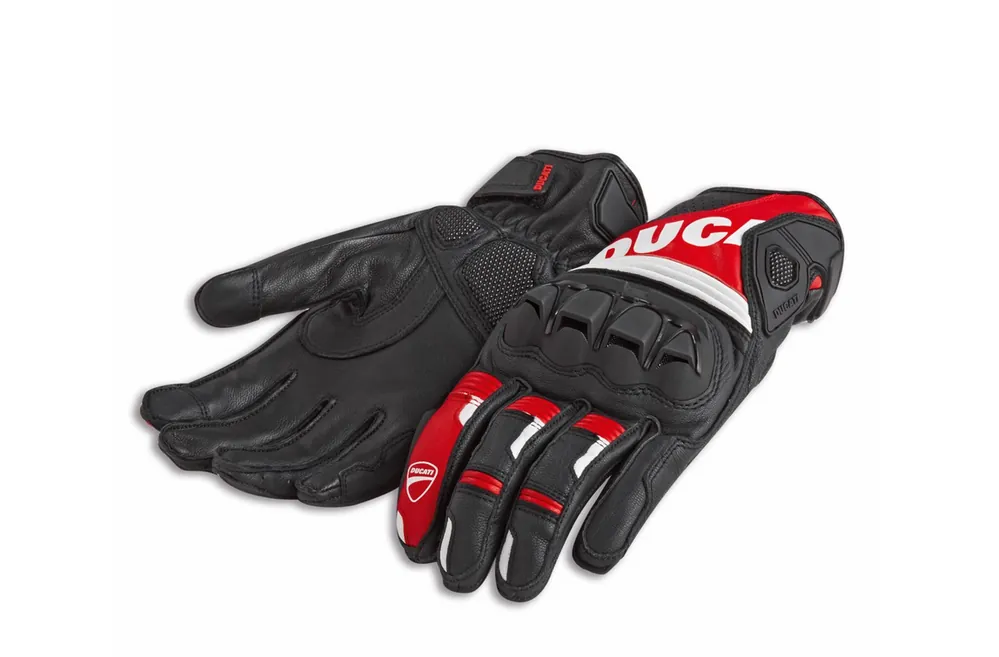 Sonderaktion Ducati Original HANDSCHUHE SPORT C4 Schwarz/Rot
