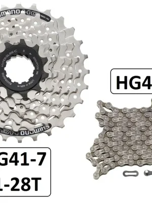 Set Cassette Shimano Acera HG41-7 11-28T + Kette CN HG40 Direktkauf