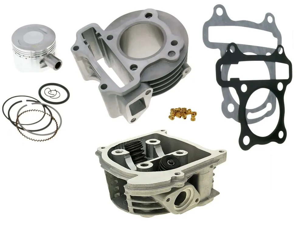 Neu Zylinder Kit Sport 72ccm + Kopf ohne SLS 139QMB QMA GY6 China 50 4T
