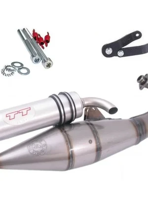 Auspuff Leovince Handmade TT Derbi GP1 Runner Pure Jet Piaggio NRG 50 Nur Für Kurze Zeit