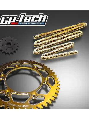 Neue Kollektion GP-TECH Factory Kettenkit Suzuki gelb DID 520 ERT3