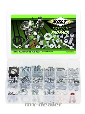 Bolt Kawasaki Motocross Schraubenkit Pro Pack KX KXF 125 250 450 Track Pack 170 Teile Neue Kollektion