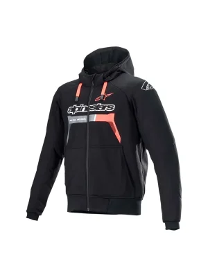 Neuheit Jacke Hoodie CHROME schwarz/RD S