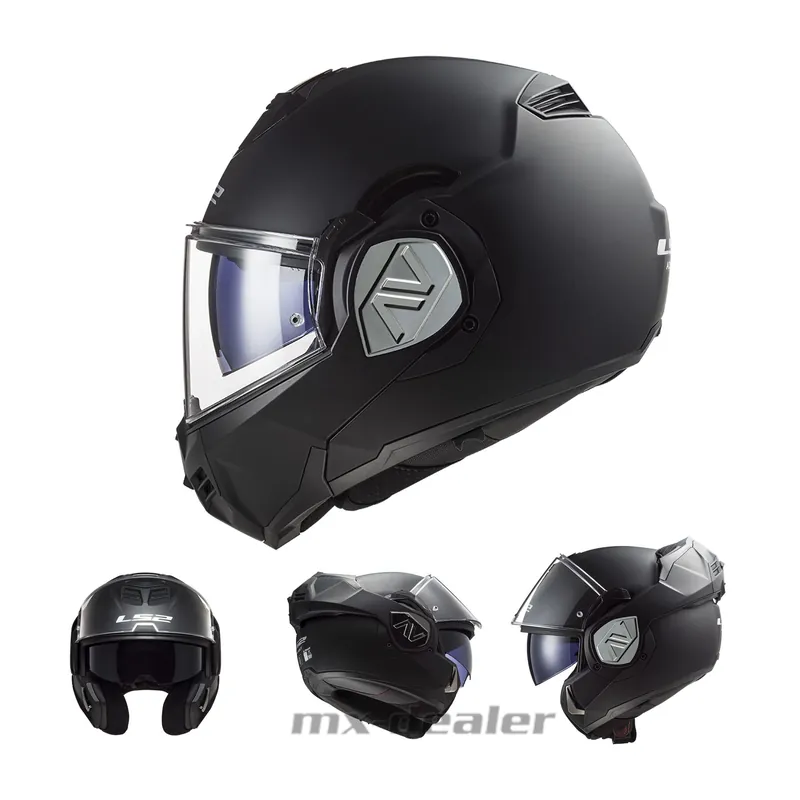 LS2 FF906 Advant Solid Matt Schwarz Klapphelm Motorrad Helm Tourenhelm Nur Für Kurze Zeit