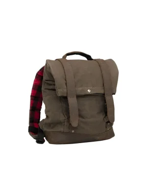 Nur Für Kurze Zeit Burly Brand Rucksack Voyager gewachste Baumwolle braun