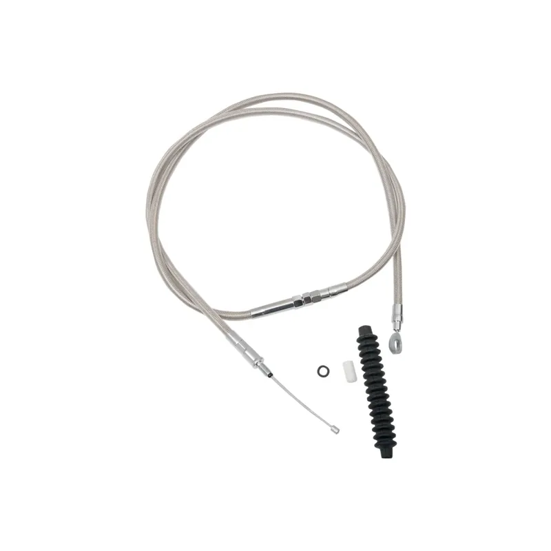 Drag Specialties High Kupplungsseil aus geflochtenem SS f. Braided/Standard 03HE Sale