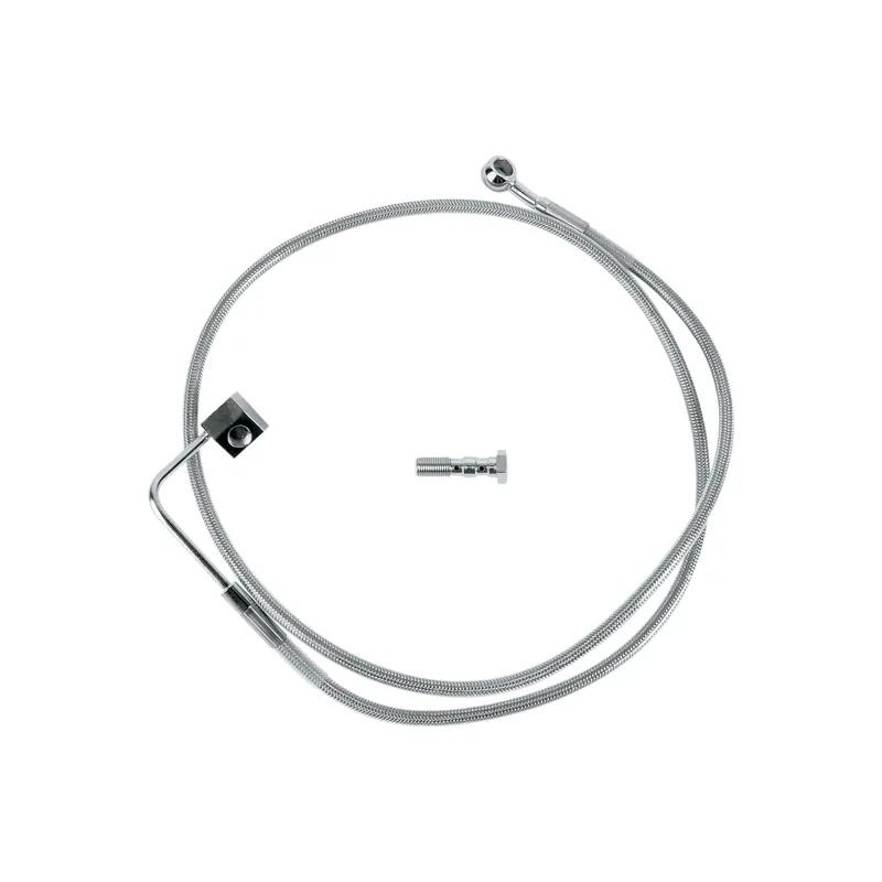 Drag Specialties SS Bremsleitungs-Kit L16" Clear-Coated hinten L16" L16" f. Günstig