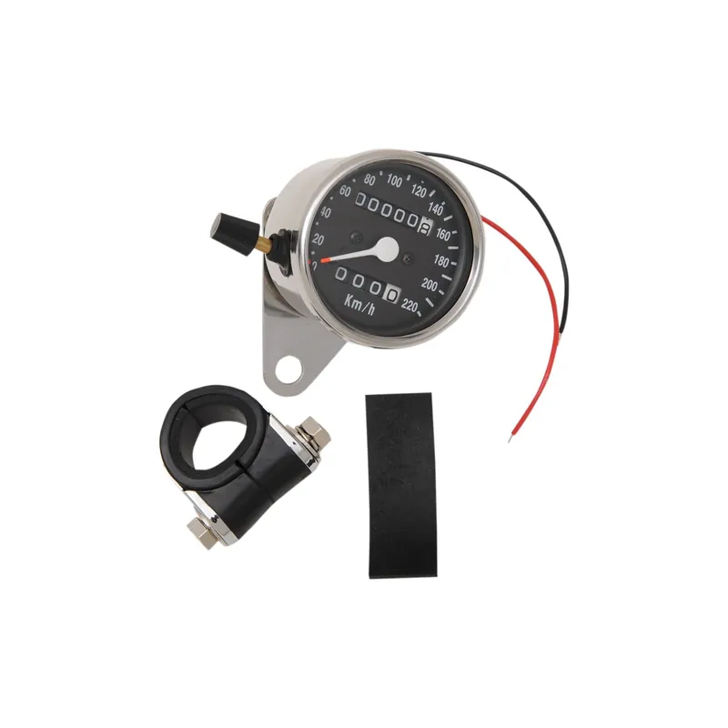 Heißes Angebot Drag Specialties 2,4" Mini-Tachometer mechanisch OD61mm 0 mph - 137 17DS
