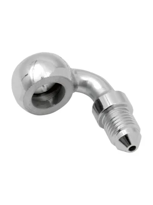 Abverkauf Drag Specialties Banjo-Anschluss aus verchromtem Stahl -3 AN Male/90° Bend 151