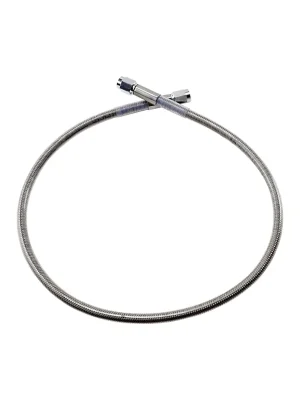 Abverkauf Drag Specialties Universal-Bremsleitung L25" Clear-Coated vorn