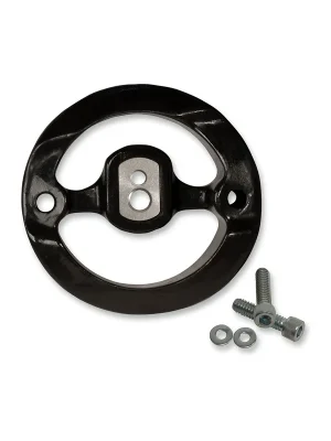 Begrenztes Angebot S&S Adapterkit f. Luftfilterabdeckung Stealth/Super Stock 22-23 schwarz/silber