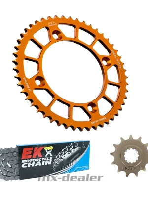 Aktuell JT Sprockets Racelite EK Chain Kettenkit KTM Orange SX 85 ab 2018 bis aktuell
