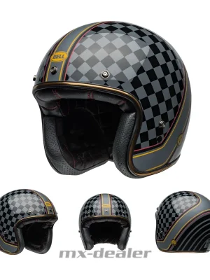 BELL Helmets Jethelm Custom 500 Helm RSD Wreakers Matt Glanz Schwarz Gold Sale