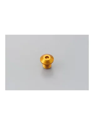 Schneller Versand DAYTONA Abdeckschraube Alu CNC gold eloxiert f. Spiegelgewinde M10 x P1.25 Linksgewinde