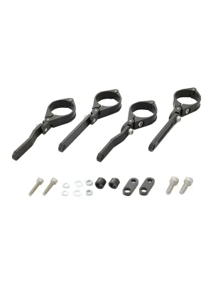 DAYTONA Scheinwerfer Halterung Set Dual-Axis variabel Aluminium CNC schwarz 39mm Kracherpreis
