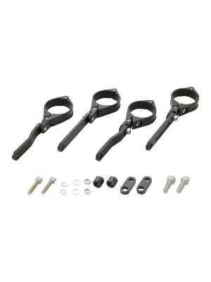 Neue Ware DAYTONA Scheinwerfer Halterung Set Dual-Axis variabel Aluminium CNC schwarz 41mm