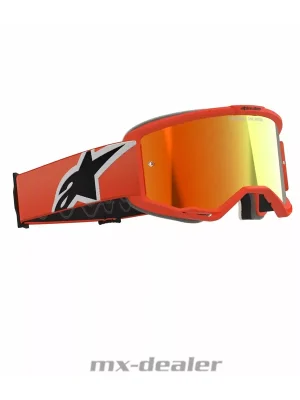Saisonangebot Alpinestars MX Brille Vision 5 Corp Orange verspiegelt Motocross Enduro Cross