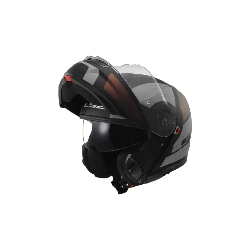 Aktuell LS2 Strobe II Orion Matt Schwarz Purple Blau Klapphelm Modular FF908 Motorrad Helm Tourenhelm XXL (63-64cm)