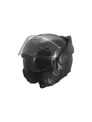 Expressversand LS2 Klapphelm Advant II Solid Schwarz Glanz FF910 Motorrad Helm Integralhelm L (59-60cm)
