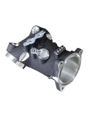 Neuheit S&S CNC 55 mm Ansaugkrümmer Manifold schwarz f. Harley Softail 17-25