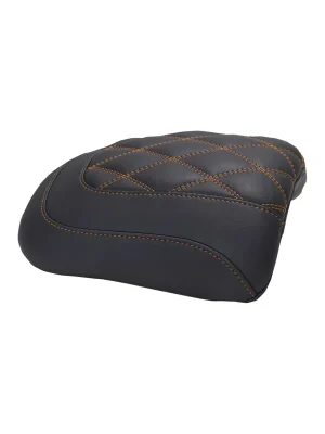 Finale Aktion Mustang Soziusabdeckung Diamond orange Naht f. Harley Touring 23–26