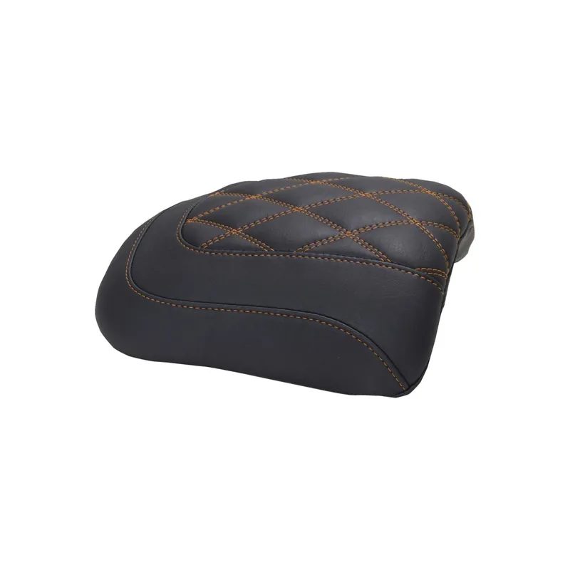 Finale Aktion Mustang Soziusabdeckung Diamond orange Naht f. Harley Touring 23–26
