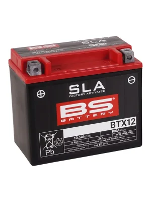 Jetzt Kaufen BS Battery Motorradbatterie 12V BTX12 10AH 180A AGM wartungsfrei werksakt.