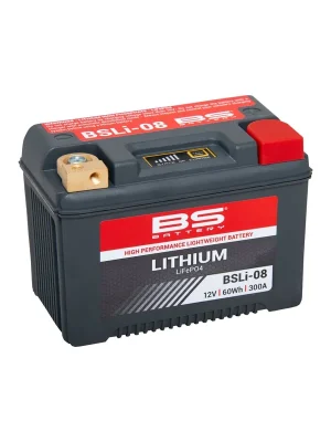 Neuheit BS Battery Motorradbatterie Lithium-Ionen 12V BSLi-08 5AH 300A LiFePO4