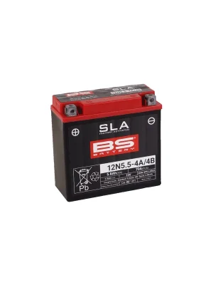 Abverkauf BS Battery Motorradbatterie 12V 5,5AH 70A AGM wartungsfrei werksakt.