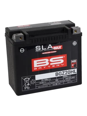 BS Battery Motorradbatterie SLA Max 12V BGZ20HL 20AH 360A AGM wartungsfrei Bestpreis