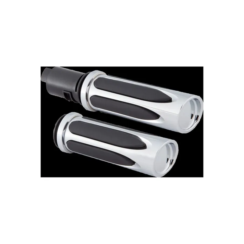 Garantierte Lieferung Arlen Ness Griffe Deep Cut schwarz/chrom elektronisches Gas