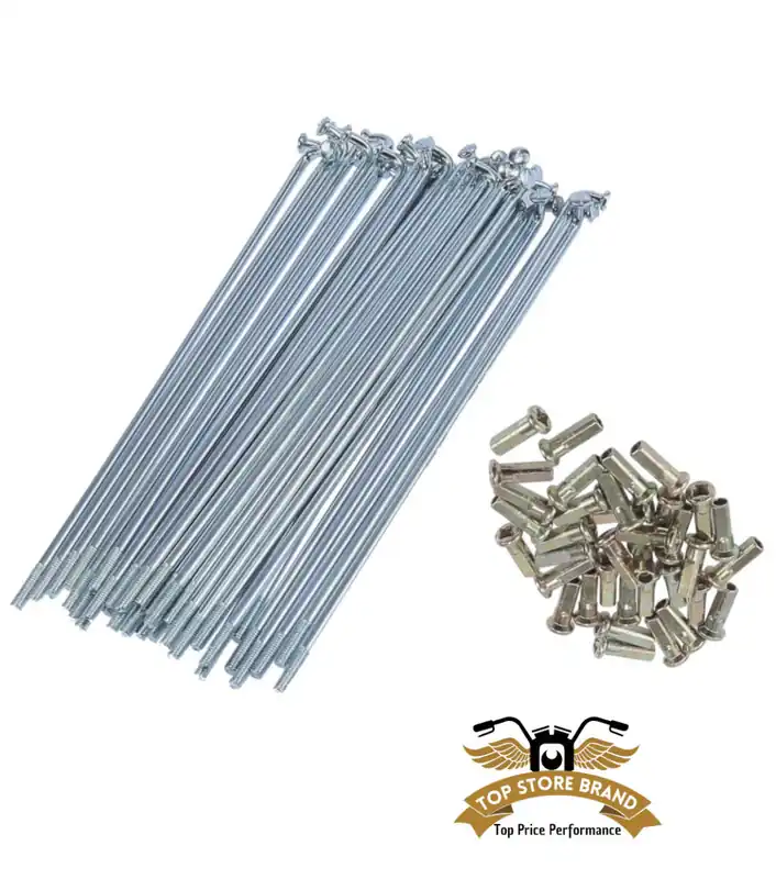 Kracherpreis 36 x Speichen verzinkt mit Nippel 36 St. 180 mm x 2,9 mm 90 Grad