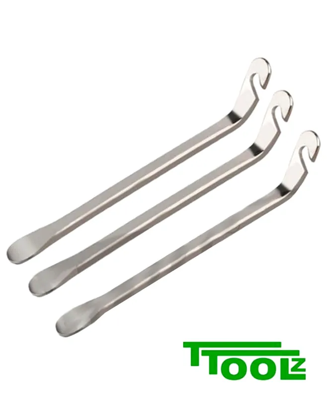 Highlight Reifenheber Moped Reifen Motage Werkzeug 3-er Set Metall 130 mm
