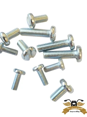 6 x Flachkopfschraube DIN 85 Linsenschraube M4 x 8mm verzinkt Abverkauf