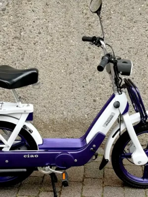 Piaggio Ciao PX Bj. 1991 Sondermodell weiss / lila erst 799 km -VERKAUFT- Wochenendangebot