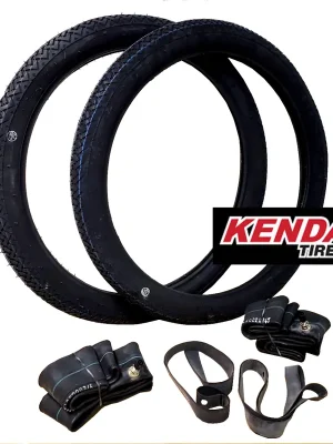 Reifen Set 2x Kenda 260 Klassik 2,25x17 TT 33L /Schlauch/Felgenband -OEM- Geprüft