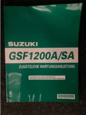 Sale Zusätzliche Wartungsanleitung GSF1200A/SA
